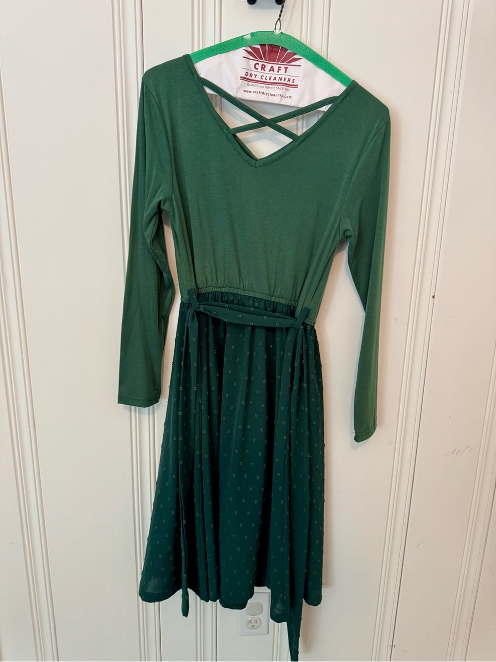 Emerald Green Matching Family Dress Set - Picture 3 of 15